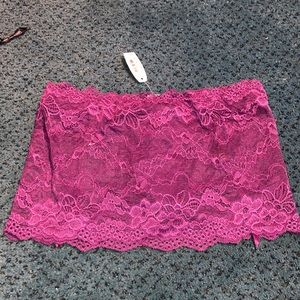 NWT Victoria’s Secret purple Lace garter lingerie